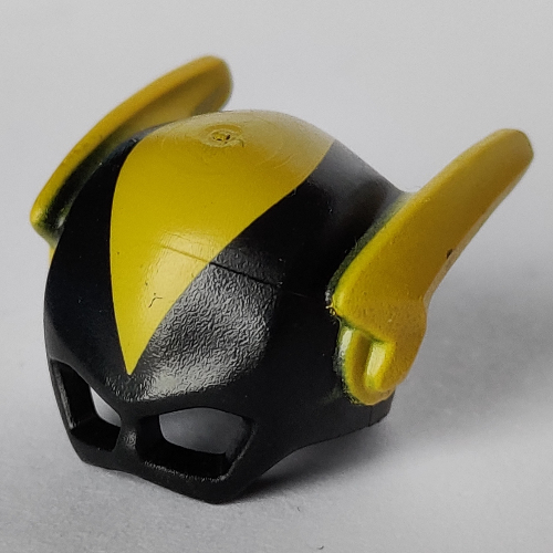Lego Rotor Mask LEGO PART 15554pr0003 Mask with Lightning Bolt Wings, Yellow Top and ...