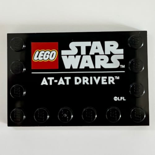 LEGO PART 6180pr0037 Plate Special 4 x 6 with Studs on 3 Edges