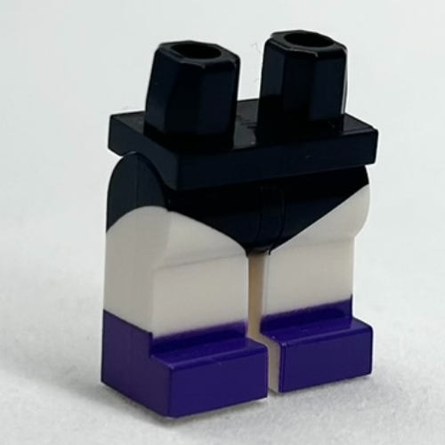 LEGO PART 970c27pr1128 Hips and White Legs with Black Leotard and