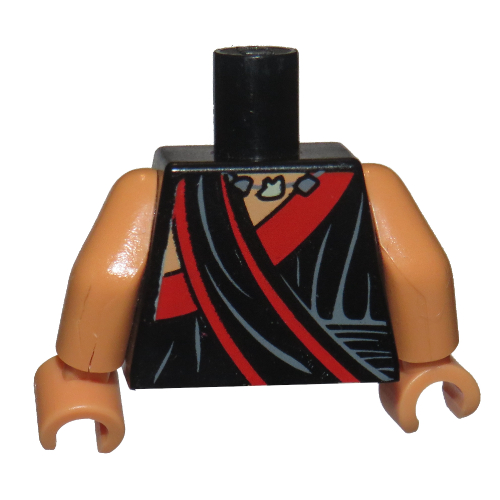 Lego Mage Robe LEGO PART 973c13h13pr1505 Torso Robe with Red Trim and Ceremonial ...