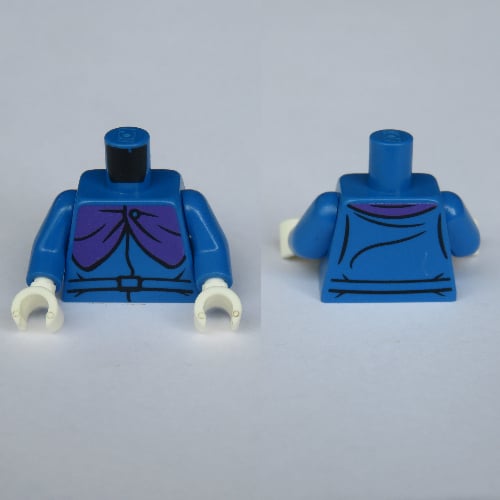 LEGO PART 973c28h27pr3101 Torso Jacket and Dark Purple Cape Print