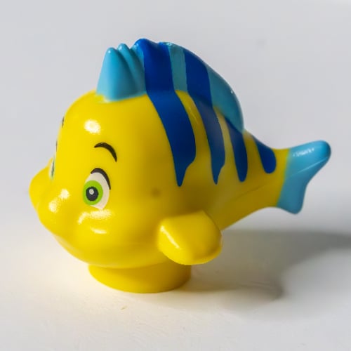 LEGO PART 15679pr0001 Animal, Fish with Small Eyes, Medium Blue Dorsal ...