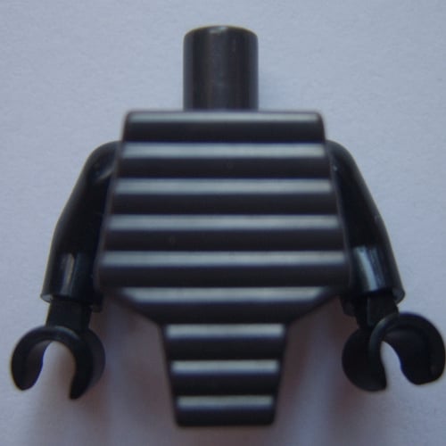 LEGO PART 98127pr0002 Torso Short with Front Ridges (Lord Garmadon ...
