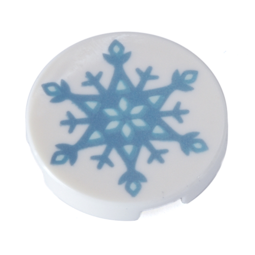 Color By Code Snowflake LEGO PART 14769pr1056 Tile Round 2 x 2 with Frozen Snowflake Print ...