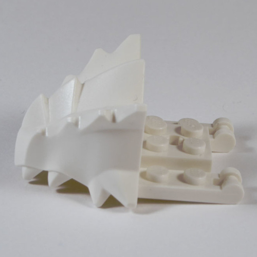LEGO PART 2169 Creature Body Part Dragon Head Upper Jaw With 2 X 4 Lego part 2169 creature body part dragon head upper jaw with 2 x 4