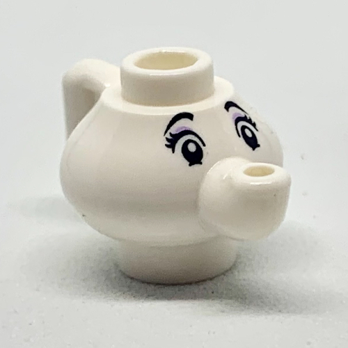 LEGO PART 23986pr0001 Equipment Teapot with Eyes Print (Mrs Potts