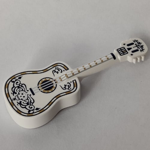 LEGO PART 3515pr0001 Musical Instrument Guitar Acoustic with Silver ...