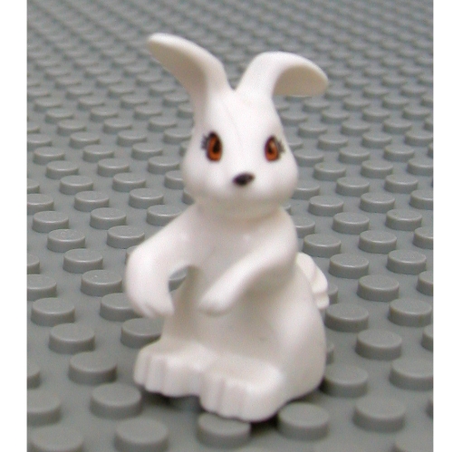 LEGO PART 33207pr0001 Animal, Rabbit, Standing with Eyes and Nose Print ...