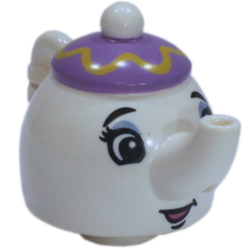 LEGO PART 35735pr0001 Duplo Teapot with Face Print (Mrs. Potts
