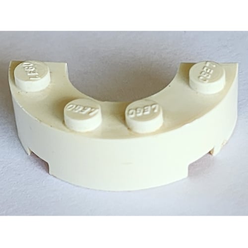 Lego Rounded Parts LEGO PART 716 Brick Round Corner 2 x 4 Half Round with Cutouts ...