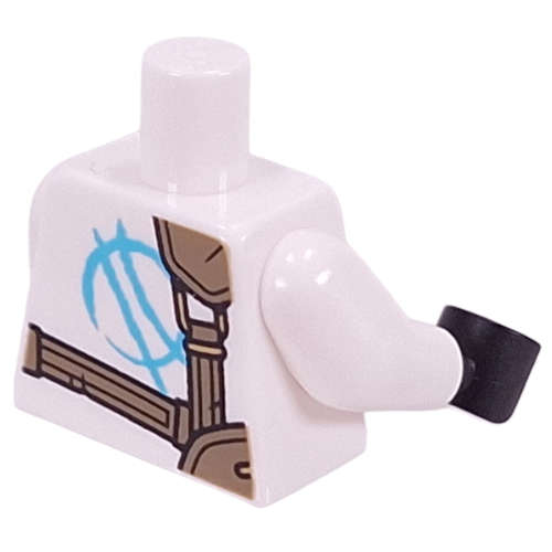 LEGO PART 973c27h03pr0020 Torso, Ninja Robes, Medium Azure Trim, Dark ...