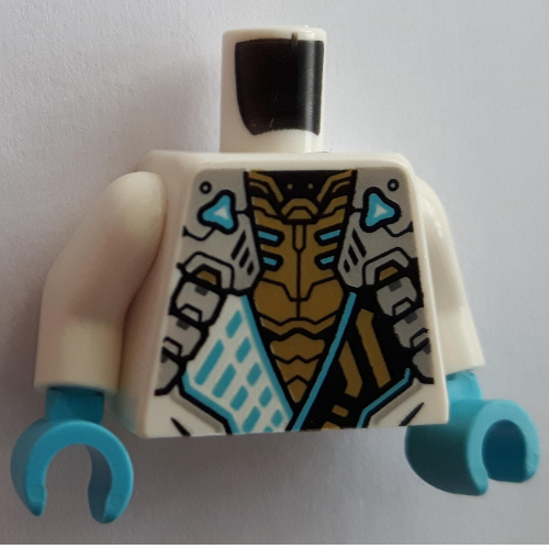 LEGO PART 973c27h42pr0001 Torso Robes, Black Sash with Gold Symbol ...