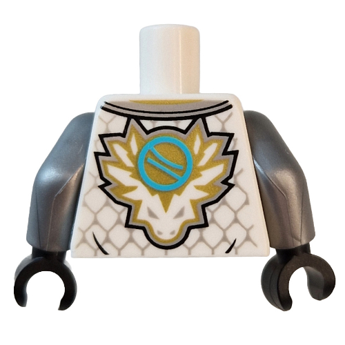 LEGO PART 973c30h03pr0003 Torso, Ninja Robes, Silver Trim, Scales ...