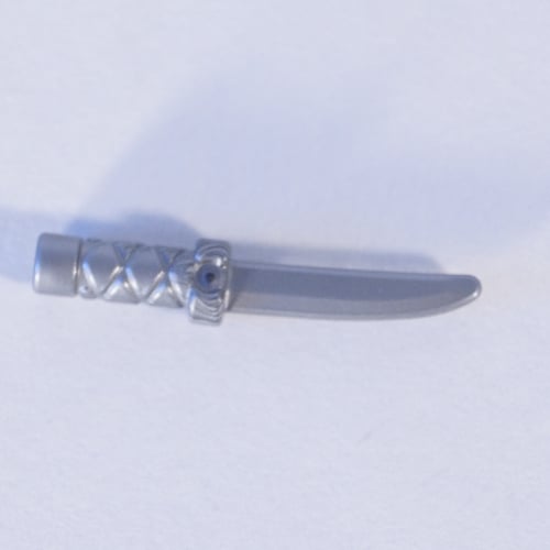 LEGO PART 37341b Weapon Dagger / Knife with Flat Hilt End and Curved