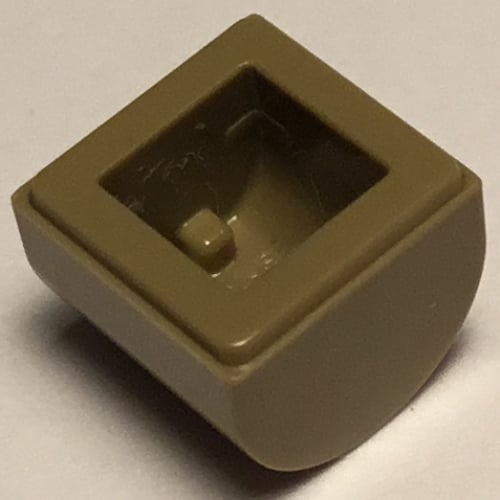 LEGO PART 49307 Brick Curved 1 x 1 x 2/3 Double Curved Top