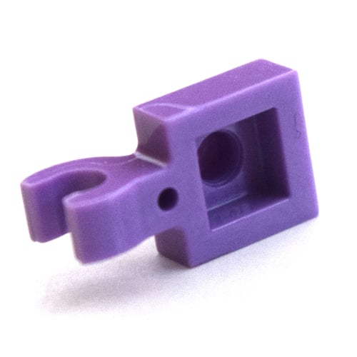 LEGO PART 61252 Plate Special 1 X 1 With Clip Horizontal Thick Open O