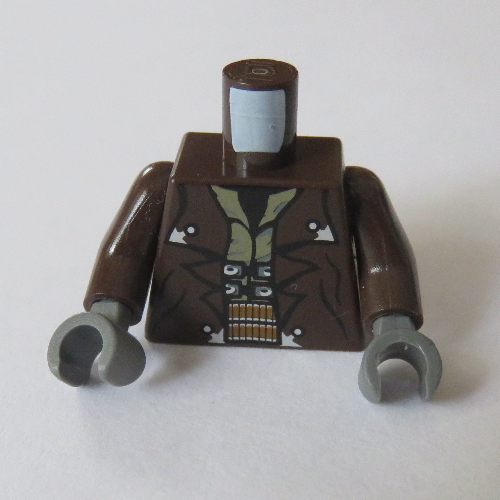 LEGO PART 973c07h12pr1639 Torso Jacket with Silver Buttons and Ammo