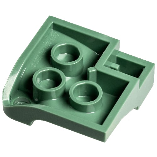 S★ LEGO PART 73682 Brick Curved, Internal Double, 3 x 3 with 1