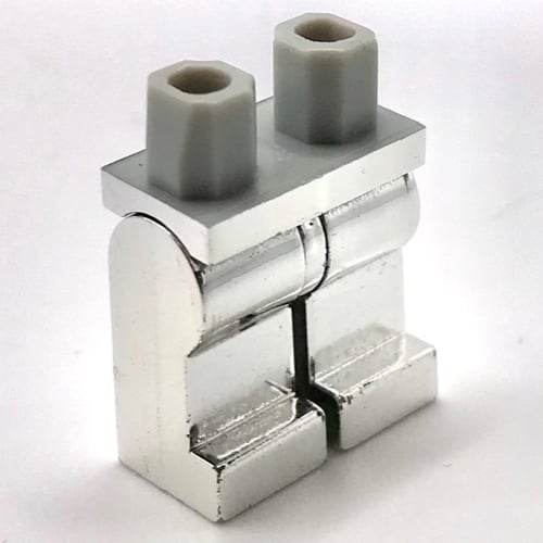 LEGO PART 970c50 Hips and Chrome Silver Legs | Rebrickable