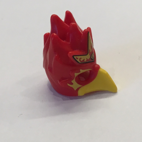 LEGO PART 16656pr0003 Minifig Mask Bird (Phoenix) with Yellow Beak and