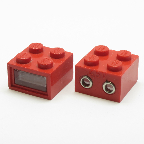 LEGO PART 265ac01 Light Brick 2 x 2 Type 1 4.5V Rebrickable Build with LEGO
