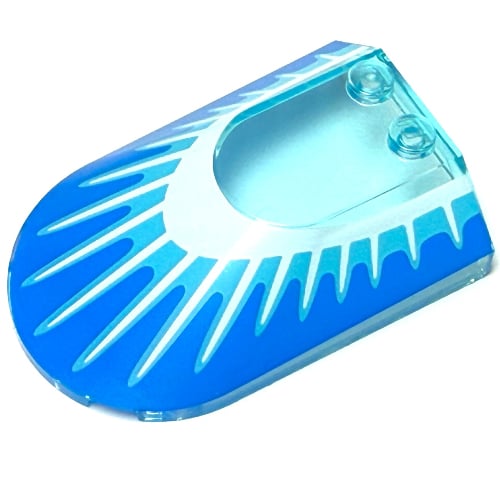 LEGO PART 3384pr0010 Windscreen 4 x 6 x 1 1/3 with Blue Surface