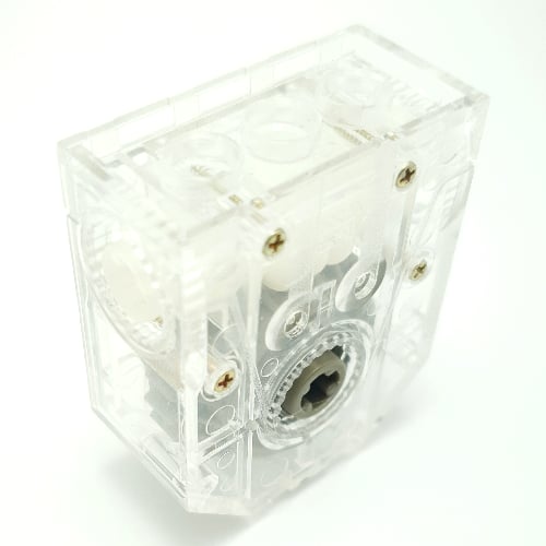 LEGO PART 46224c01 Gearbox 4 x 2 x 4 [Worm / 24 Tooth] Dark Gray Centre Rebrickable Build