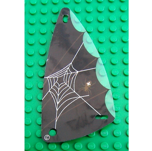 LEGO PART 71637pr0005 Sail, Triangular, 6 x 12 with Spider Web Print ...