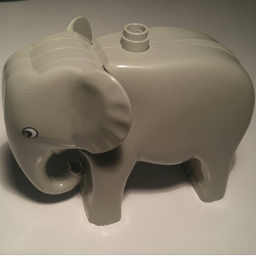 LEGO Duplo Elephant Adult Animal Minifigure Part Grey 45029 10906 10974 10975 main image 0