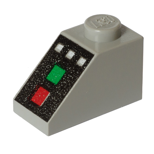 LEGO PART 3040bpr0006 Slope 45 2 X 1 With Bottom Pin With 3 White lego-part-3040bpr0006-slope-45-2-x-1-with-bottom-pin-with-3-white