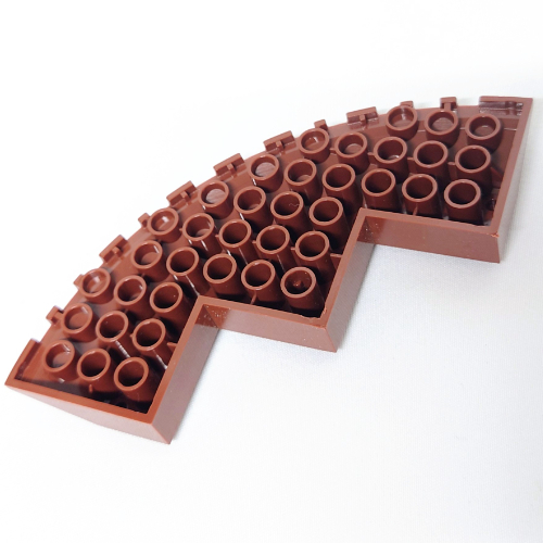 マル LEGO Brick 10 x 10 Round Corner with Tapered Edge (58846