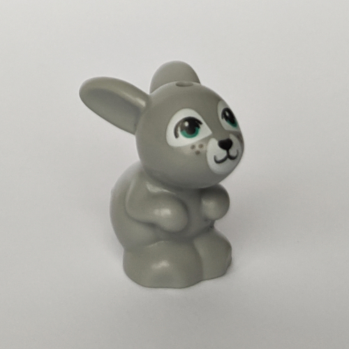 Lego Elmo Rabbit LEGO PART 34050pr0005 Animal, Rabbit / Bunny Sitting with Dark ...