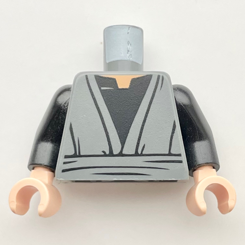 LEGO PART 973c03h02pr2073 Torso Jedi Robe, Waist Sash and Black Open