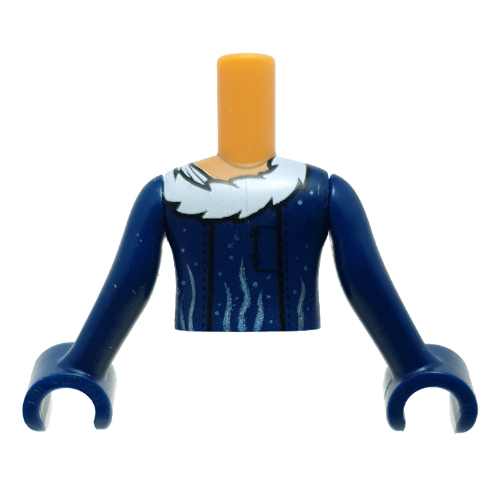 LEGO PART 92456c03pr0375 Minidoll Torso Girl, with Dark Blue Coat