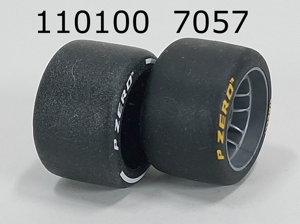 LEGO PART 110100 Wheel Rim 24 x 14.9 Wide with Black Slick Tyre ...