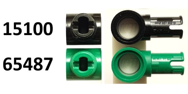 LEGO PART 65487 Technic Pin Connector Hub with 1 Pin with Friction