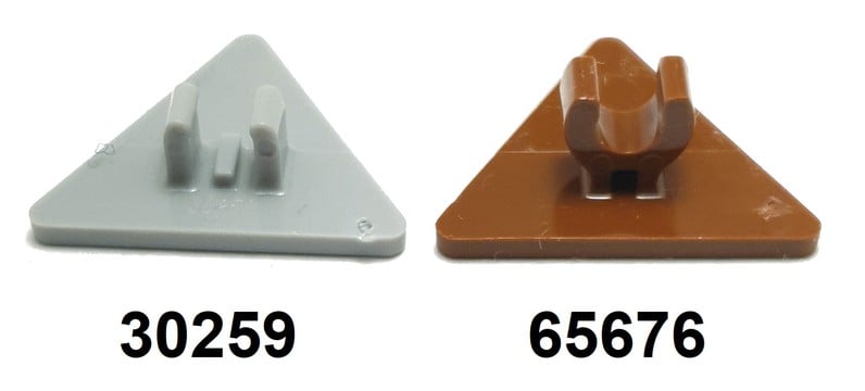 LEGO PART 30259 Road Sign Clip-on 2.2 x 2.667 Triangular
