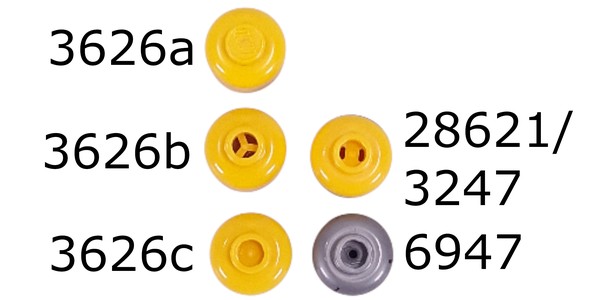 LEGO PART 3626a Minifig Head [Plain] [Solid Stud] | Rebrickable