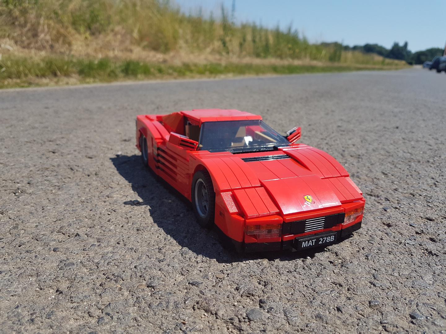 LEGO MOC Ferrari Testarossa, coupe, roadster, 2 in 1 instructions by