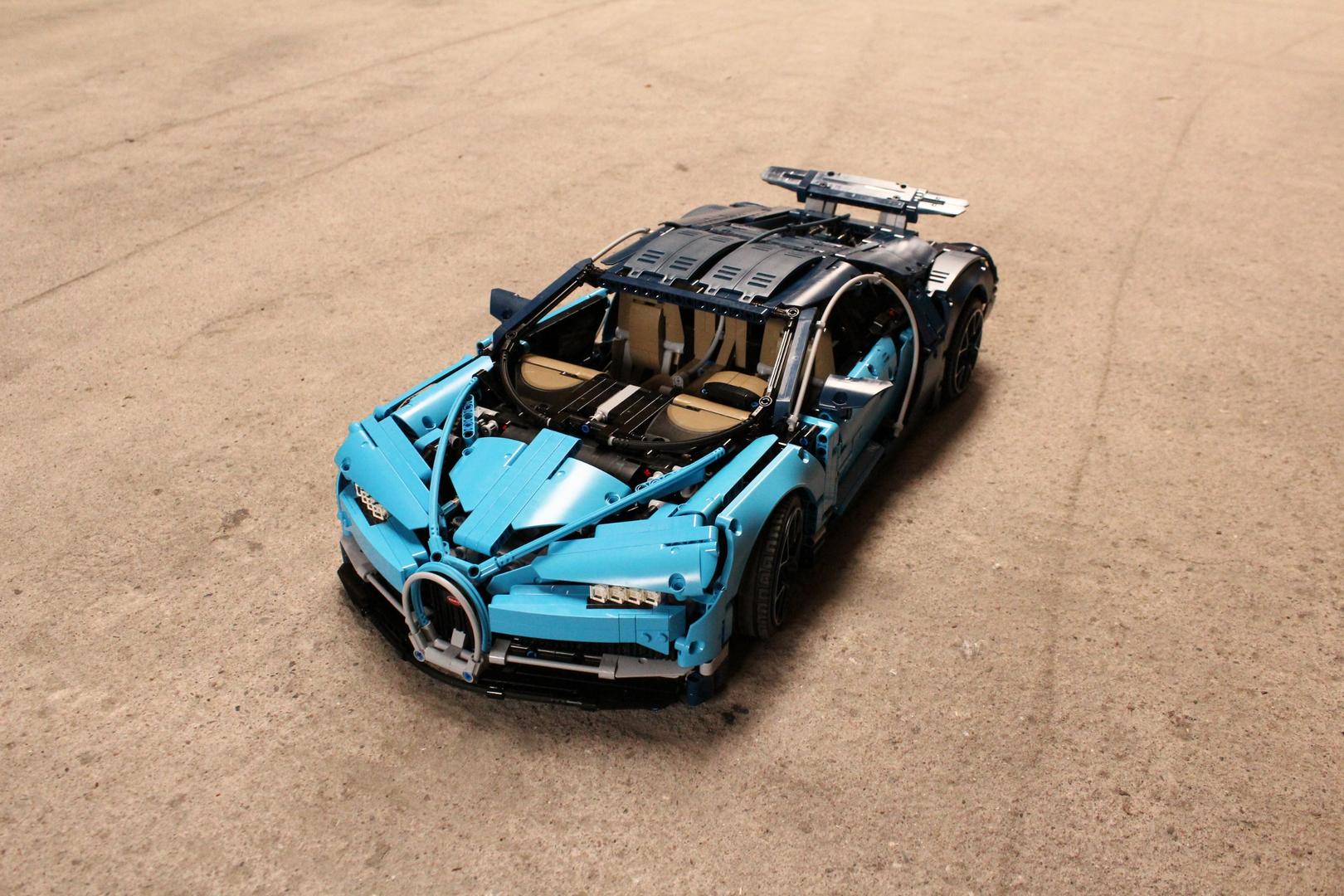 lego technic 42083 bugatti chiron rc mod & engine swap