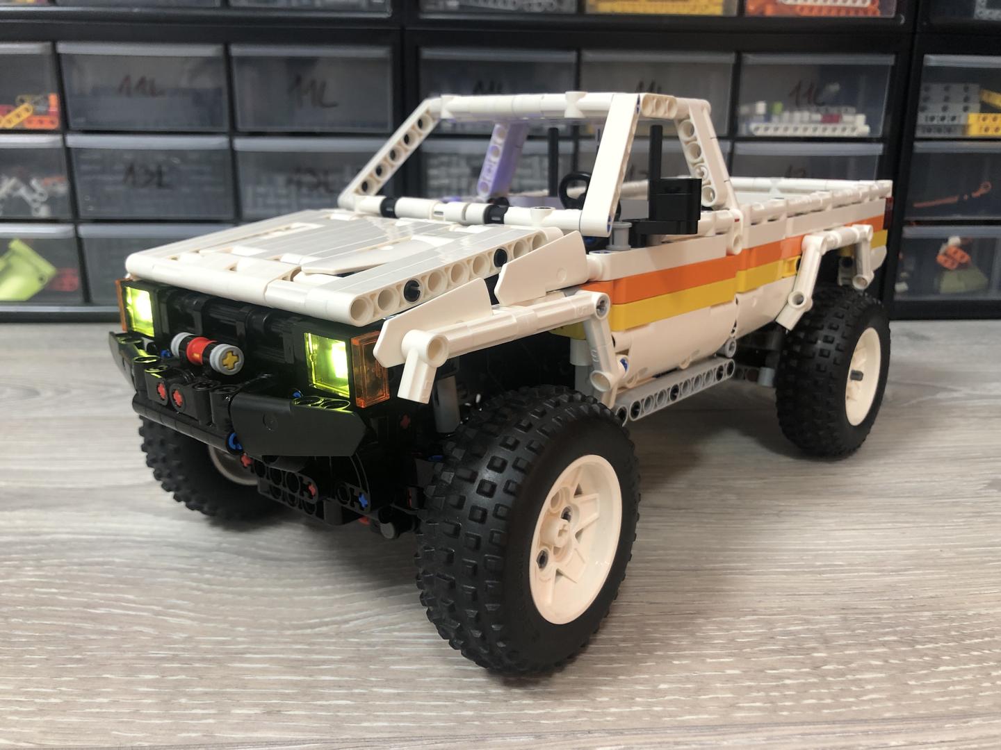 LEGO MOC TOYOTA Hilux 4WD Single Cab | Powered Up / Control+ (White) by ...