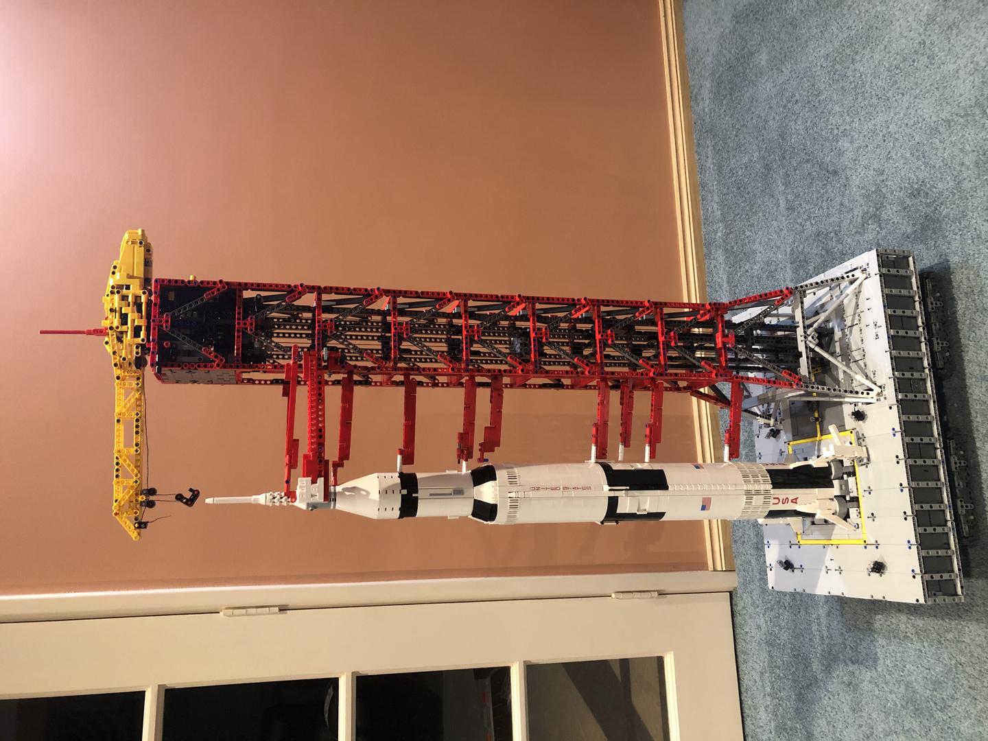 LEGO MOC Launch Tower Mk I for Saturn V (21309/92176) with Crawler by