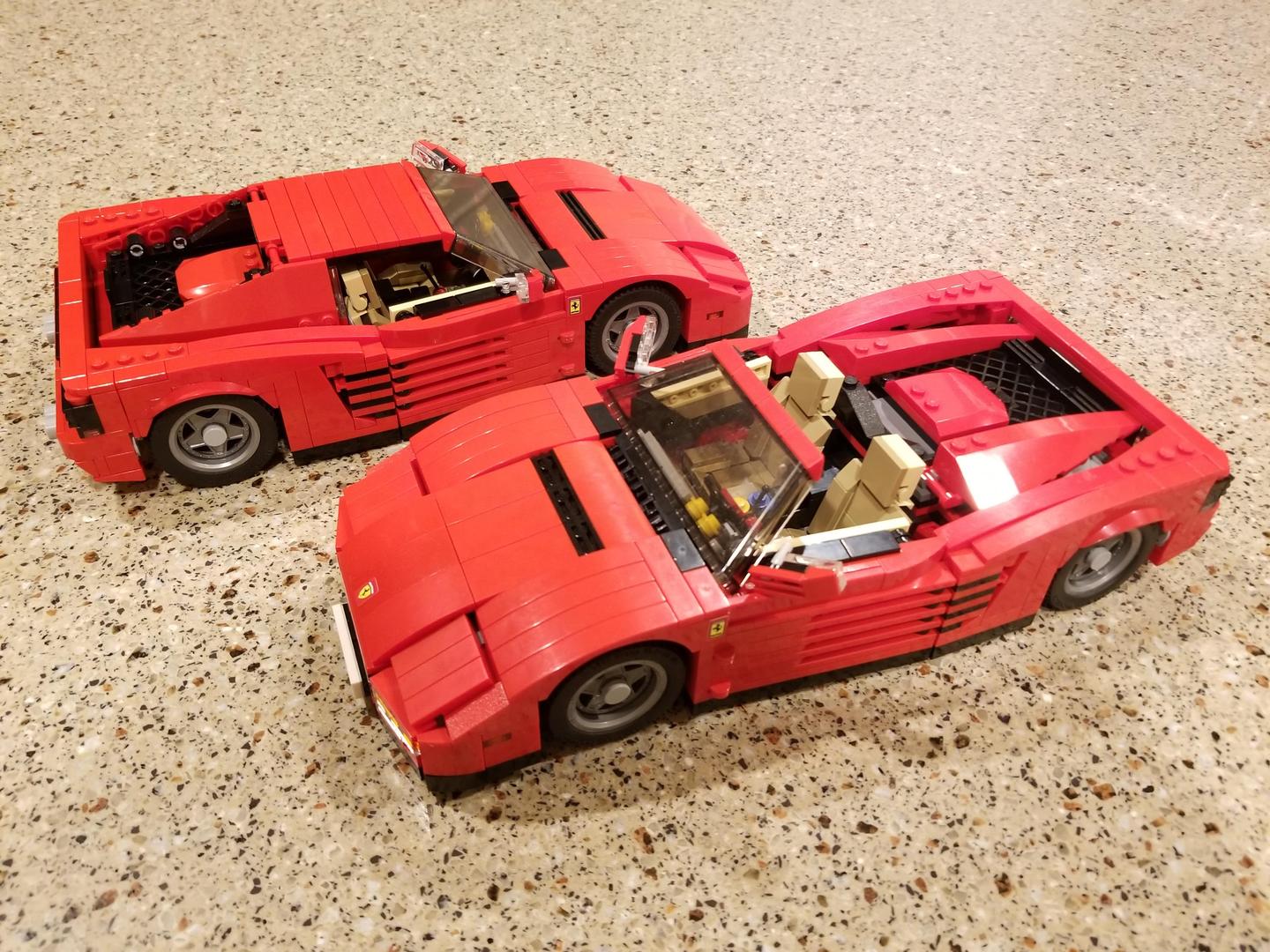 Ferrari testarossa lego