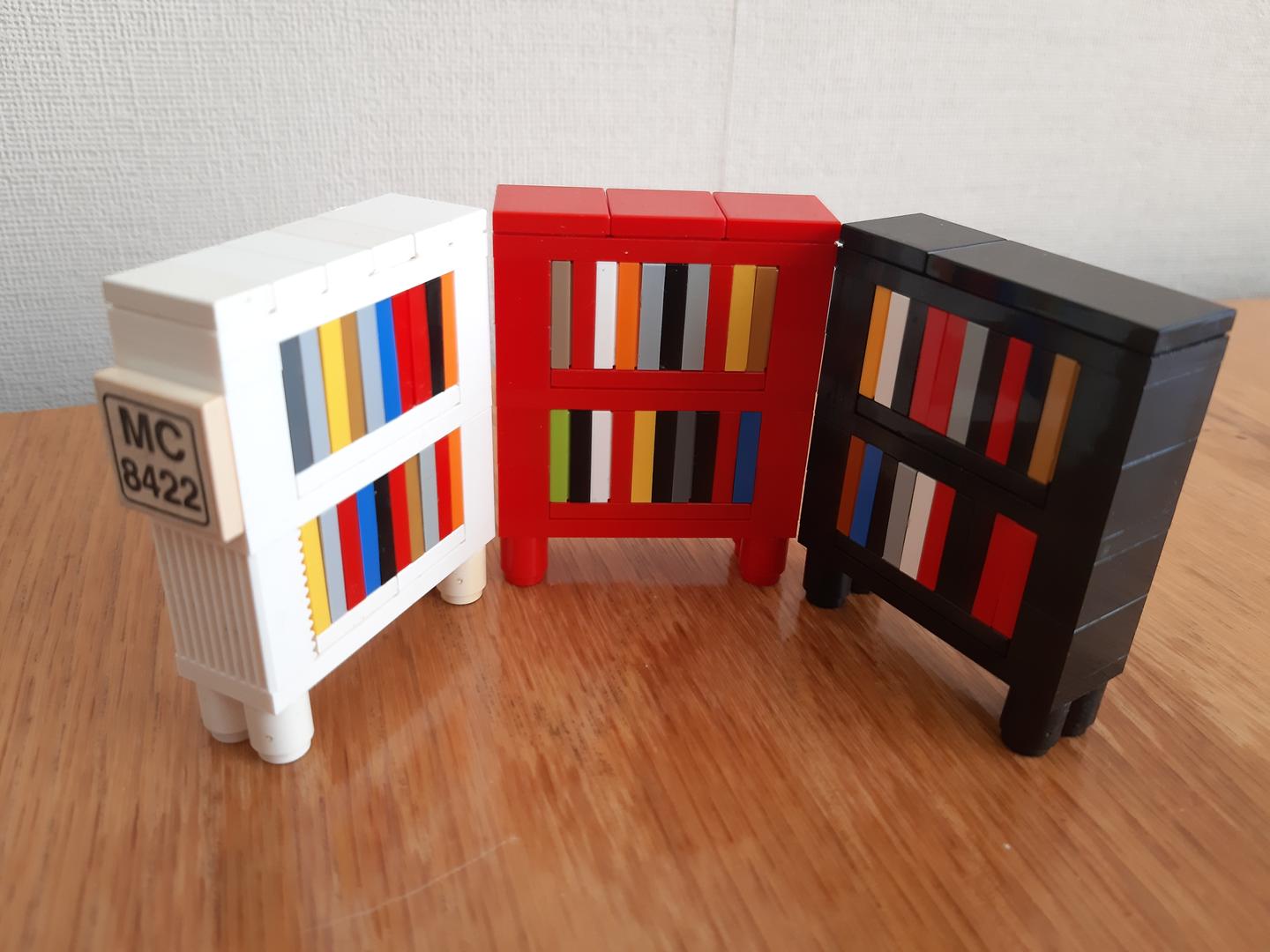 LEGO MOC Bookshelf by Asher_Koh Rebrickable Build with LEGO