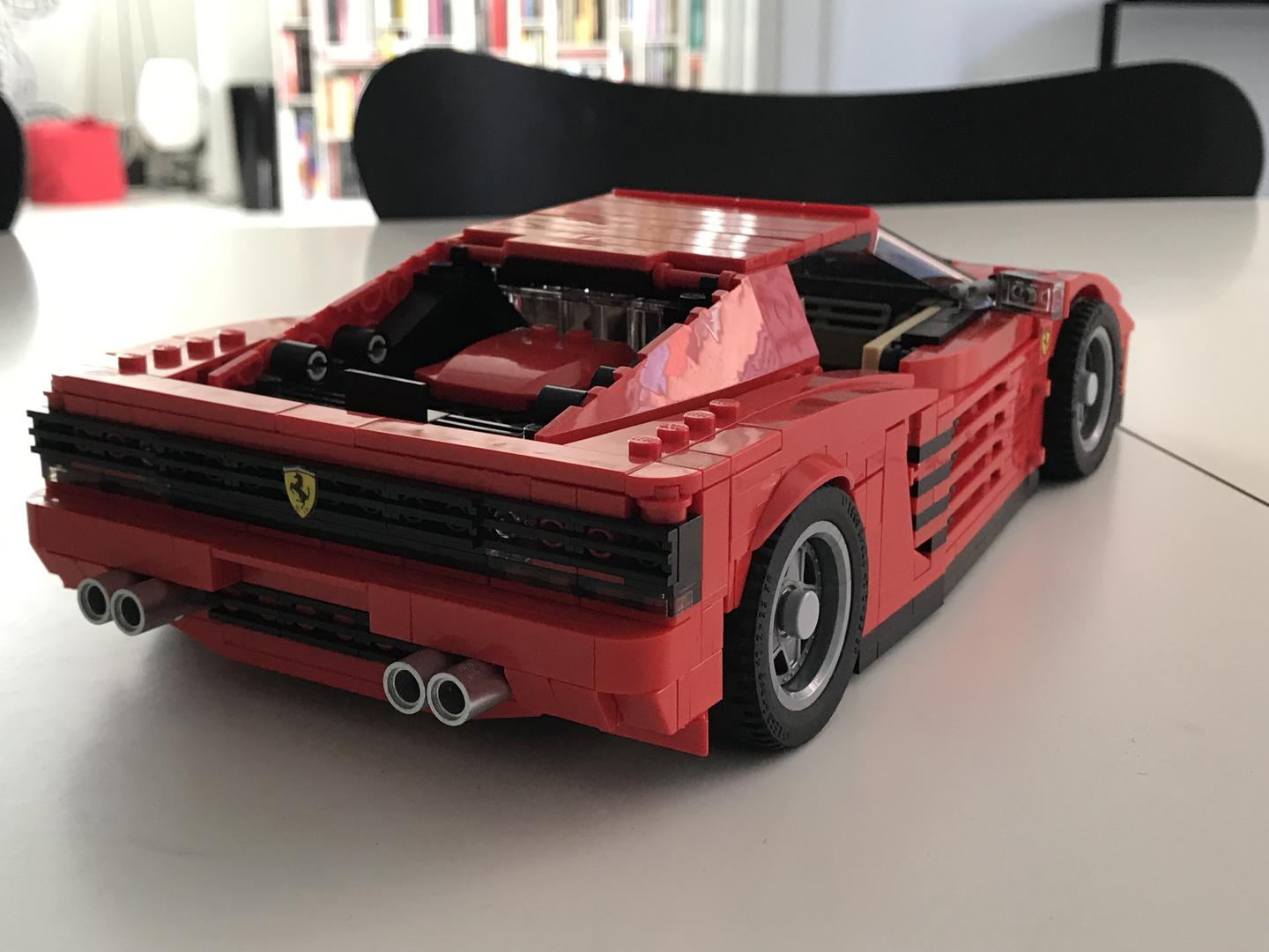 Ferrari testarossa lego