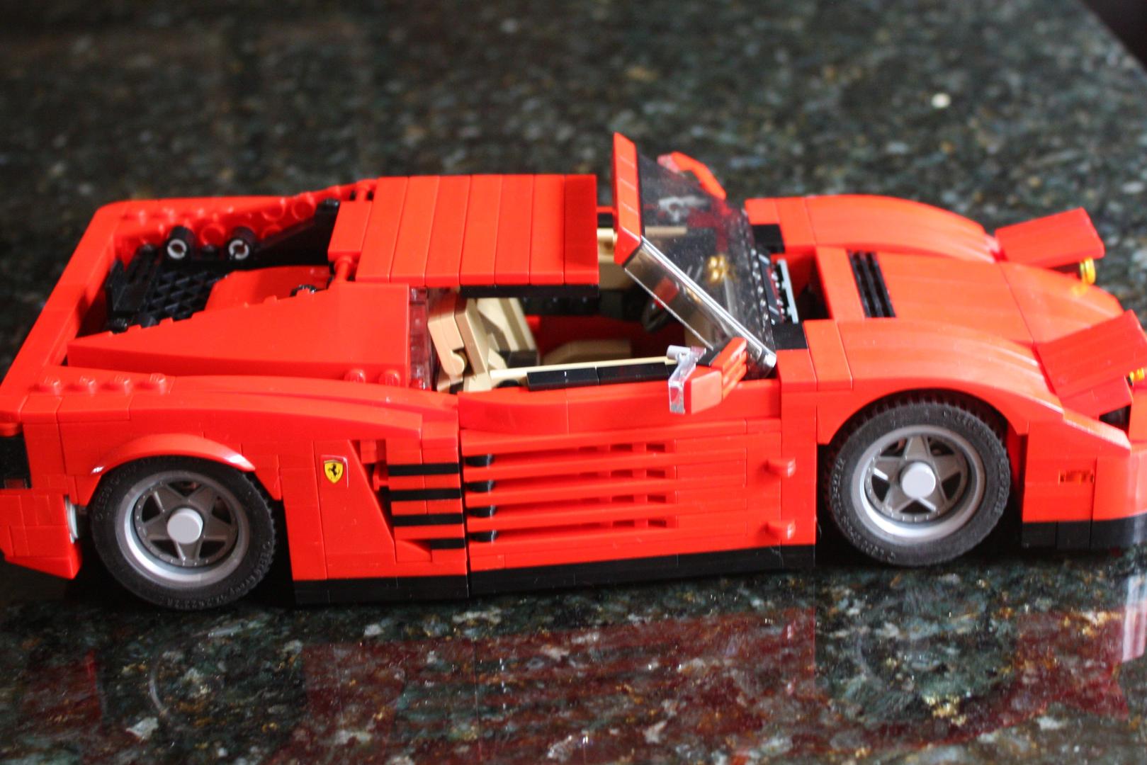 LEGO MOC Ferrari Testarossa, coupe, roadster, 2 in 1 instructions by