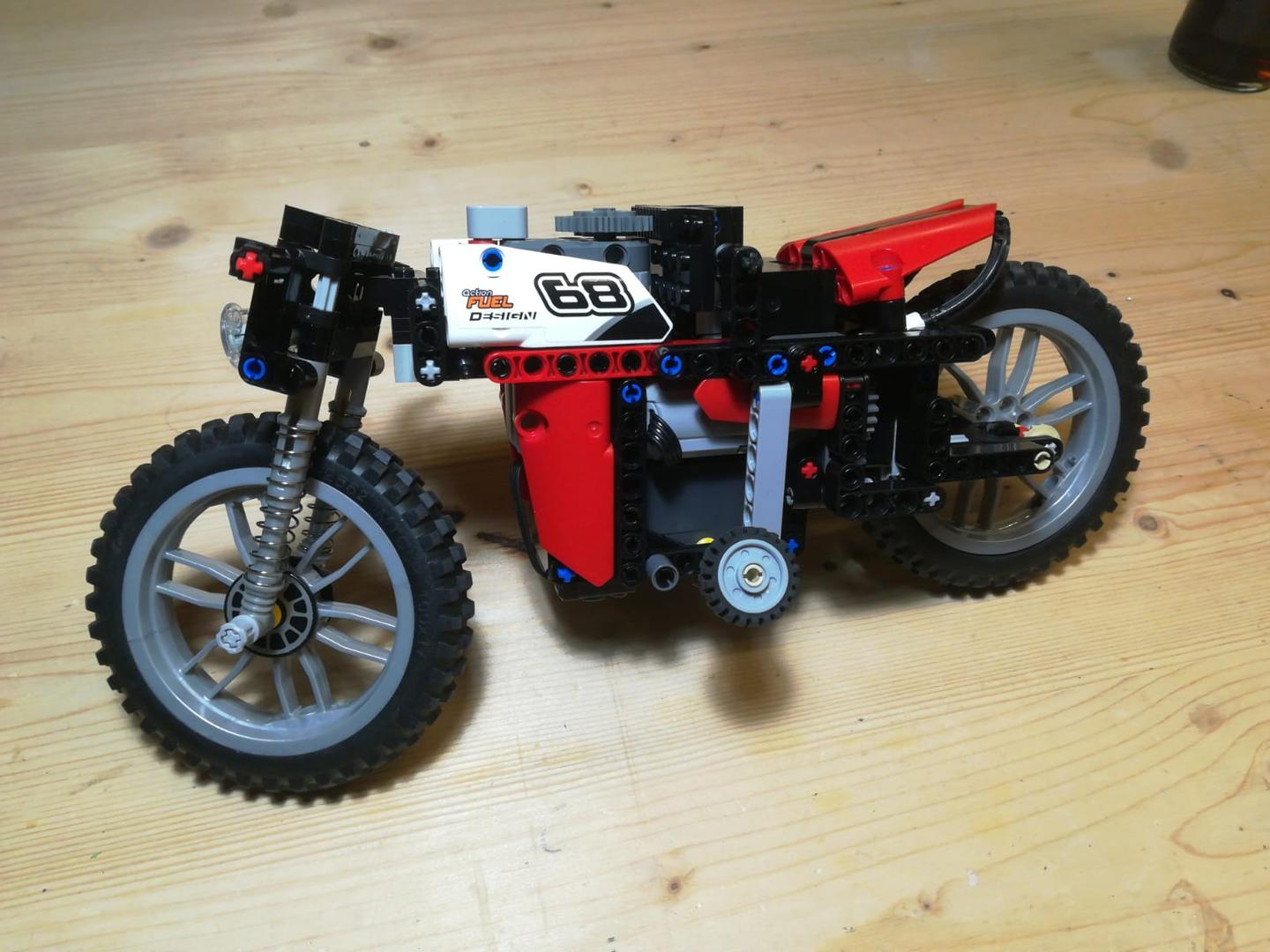 LEGO MOC Fast RC Motorcycle It Really Works and Stands Up! 30kmh