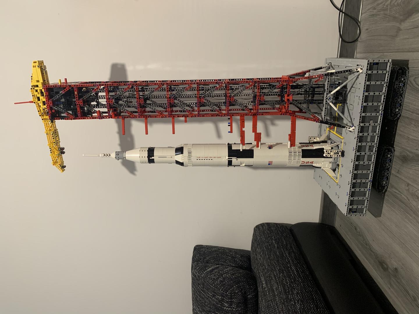 LEGO MOC Launch Tower Mk I for Saturn V (21309/92176) with Crawler by Janotechnic Rebrickable
