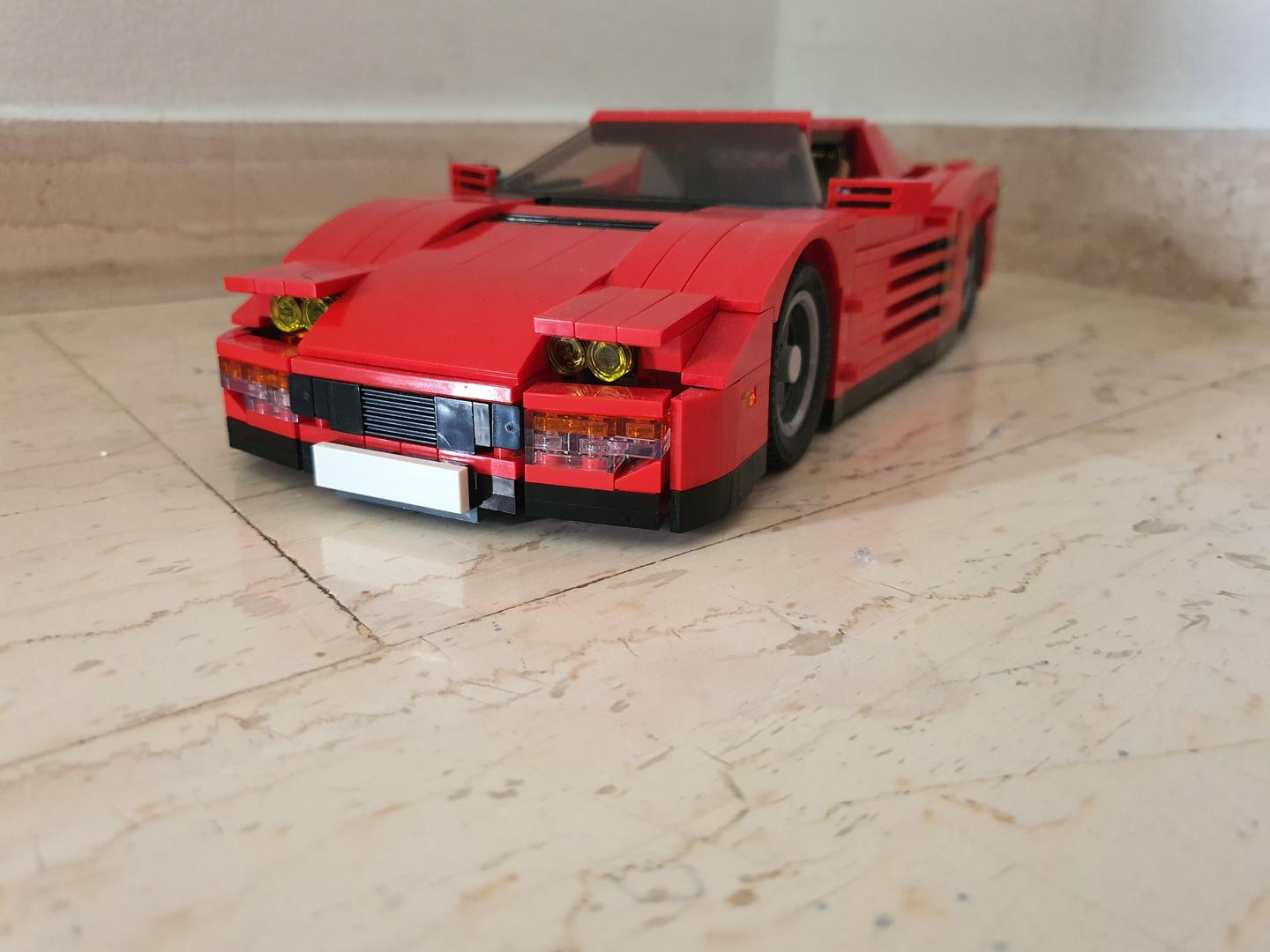 Ferrari testarossa lego