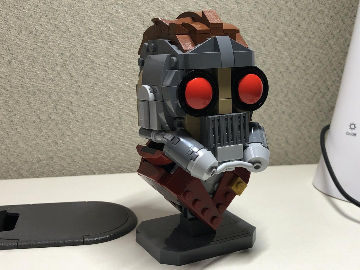 LEGO MOC Custom LEGO StarLord Bust by buildbetterbricks Rebrickable
